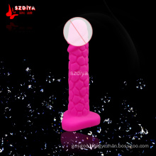 Rose Color Suction Cup Realistic Dildo Sex Toys for Female